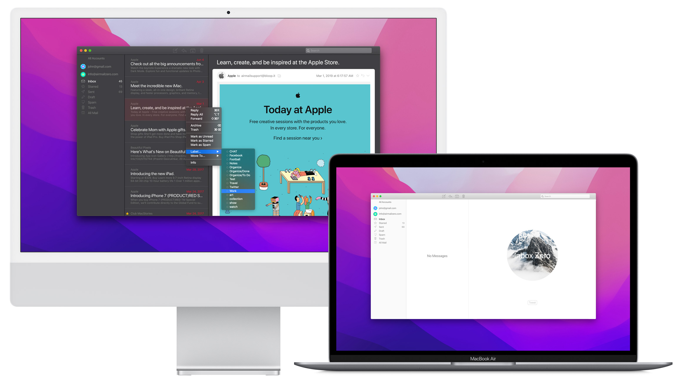 Mail app for Gmail for Mac